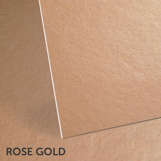 Rose Gold Metallic White Core Mountboard