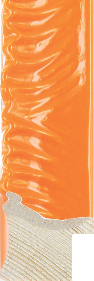 Storm 30mm Ornate Gloss Orange Wood Moulding
