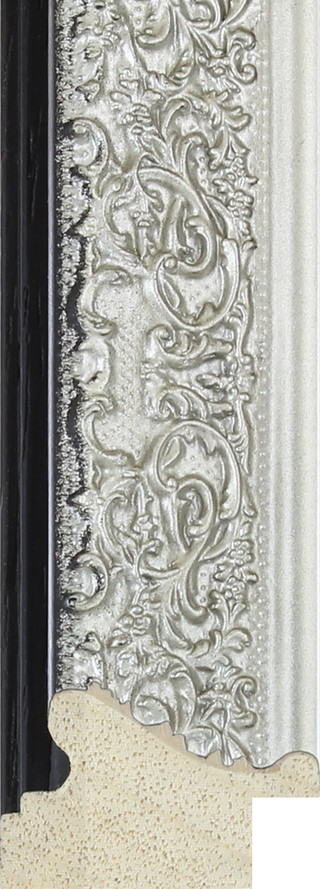 Versailles 32mm Matt Silver Ornate Wood Moulding