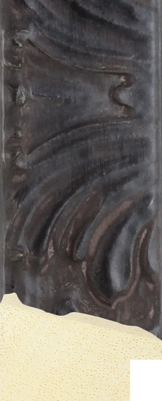 Eloria 36mm Black Ornate Wood Moulding