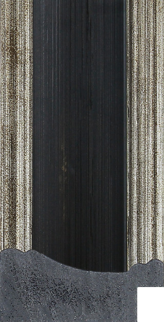 Cornwall 46mm Ebony Black Silver Sides BASICS Polcore Moulding