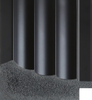 Deco 82mm Matt Black Polcore Moulding
