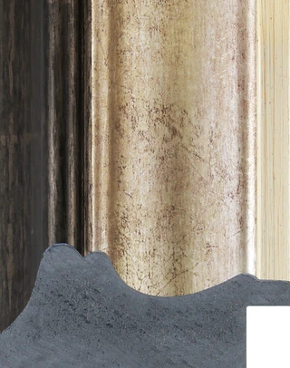 Contemporary Classics 70mm Distressed Silver Polcore Moulding
