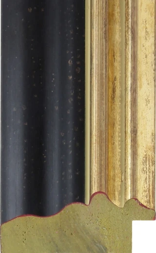 Vienna 55mm Distressed Black GSE Polcore Moulding