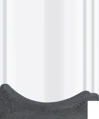 Zoe 74mm Gloss Silver Polcore Moulding