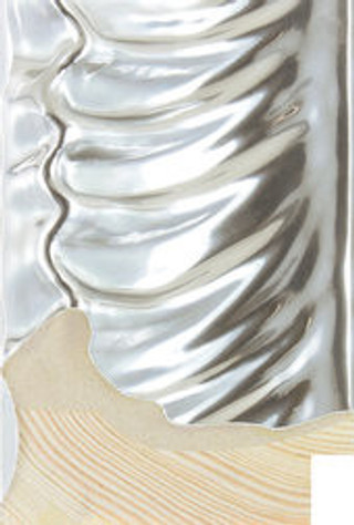 Storm 60mm Ornate Gloss Silver Wood Moulding