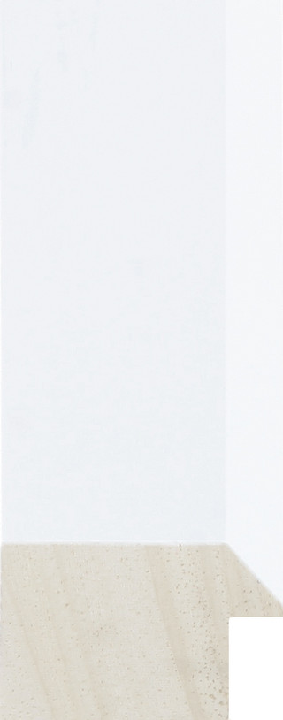 Nevis 35mm Matt White Wood Moulding