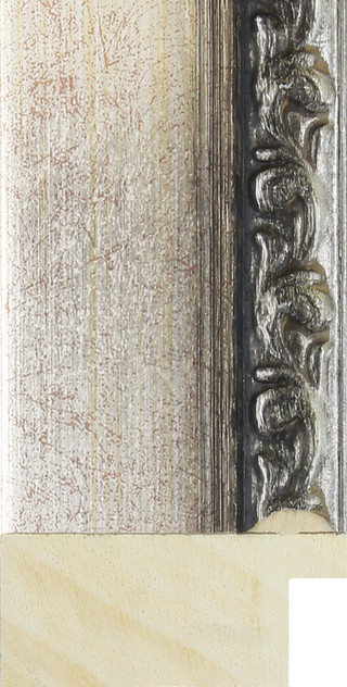 Ravello 45mm Antique Silver Ornate Wood Moulding