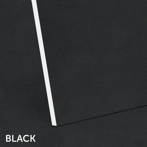 Black Extra Thick (3mm) White Core Mountboard