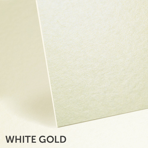 White Gold Metallic White Core Mountboard