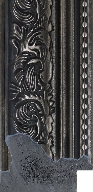 43mm Ornate ebony picture frame moulding