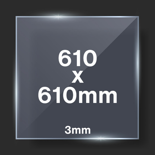 610x610mm 3mm Float Glass