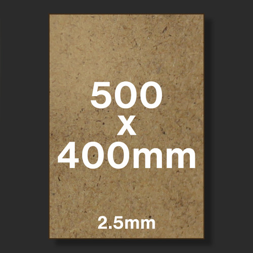 500x400mm 2.5mm MDF