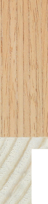 Deep rebate oak veneer frame moulding sample