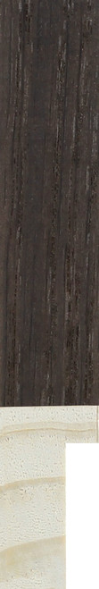 Skinny 15mm deep rebate dark walnut frame moulding