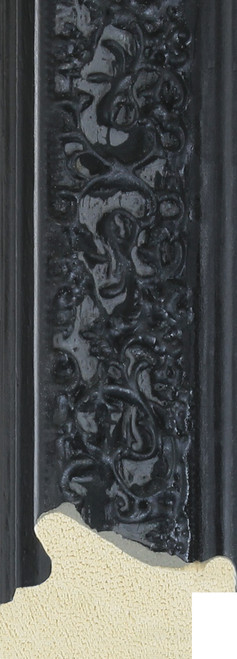 Black ornate picture moulding
