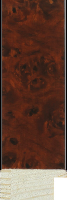 Walnut veneer picture frame moulding