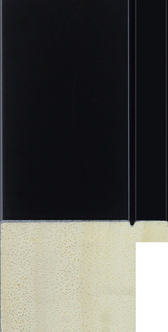 Matt black picture frame with a deep rebate