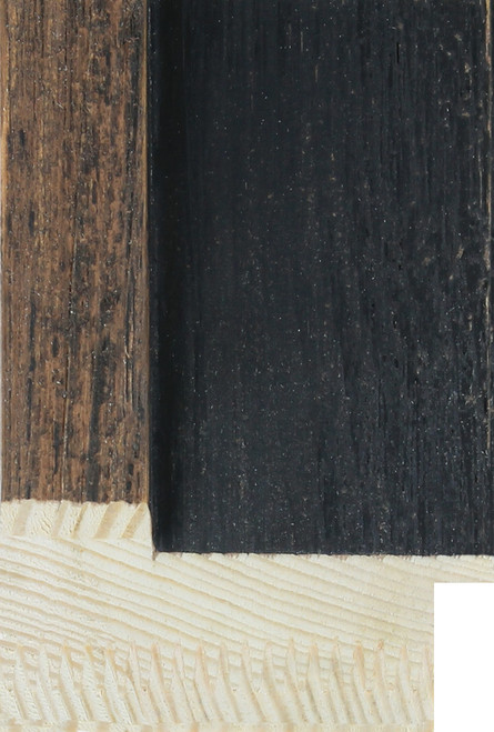 Safari 60mm Black Distressed Wood Moulding