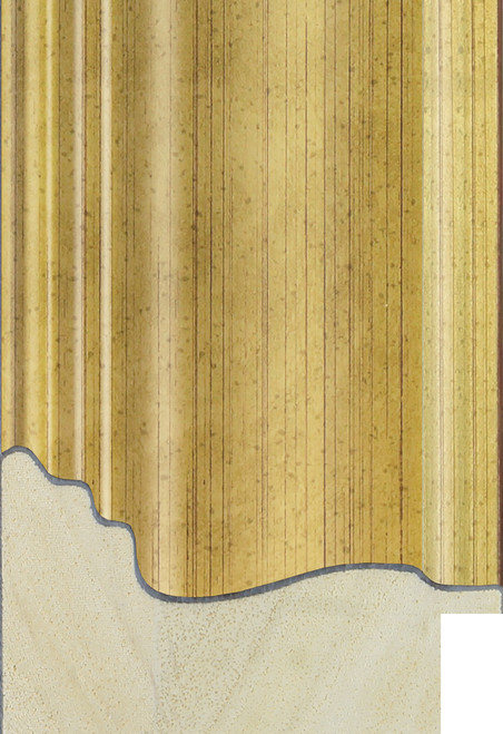 61mm Antique gold wooden frame moulding