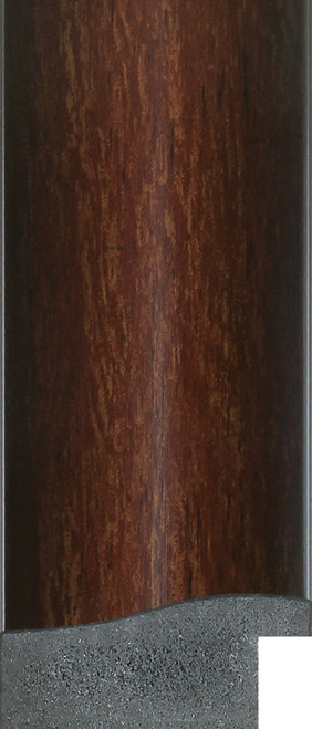 38mm Walnut Polcore Moulding in a reverse profile.