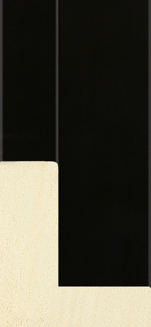 Deep matt black canvas tray frame moulding for artists