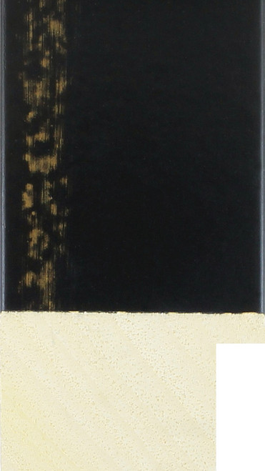 50mm Flat handcrafted ebony wooden frame moulding.