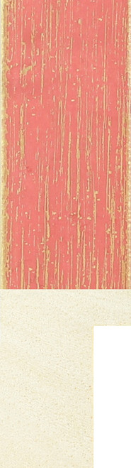 Soft red and gold deep rebated picture frame moulding