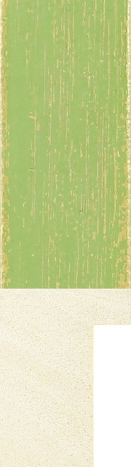 Green and gold deep rebated picture frame moulding