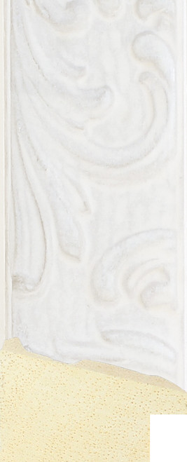 Eloria 36mm White Ornate Wood Moulding