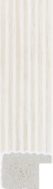 Fluted limed white effect Polcore frame moulding