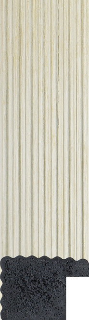 Fluted silver Polcore picture fram moulding