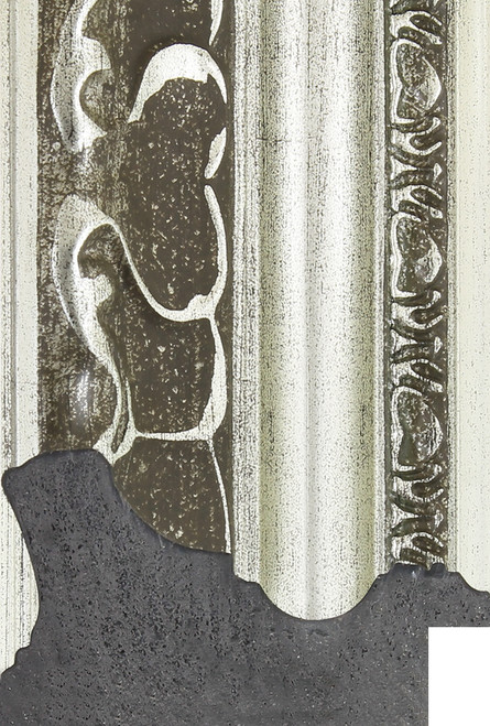 Darcy 60mm Silver Ornate Polcore Moulding