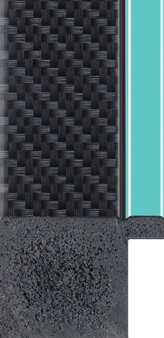 43mm Carbon Fibre Turquoise SE Polcore Moulding