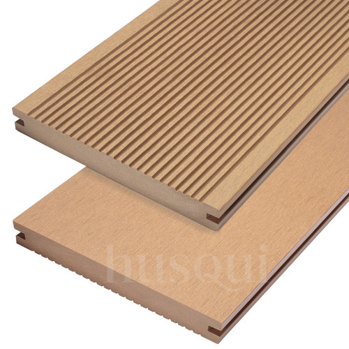  Both sides of Hardwick Teak Solid Core Composite Decking