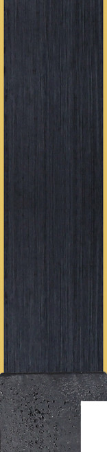 Outline 21mm Brushed Black Gold Edges Polcore Moulding