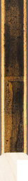 14mm Black and gold cushion profiled wooden frame moulding