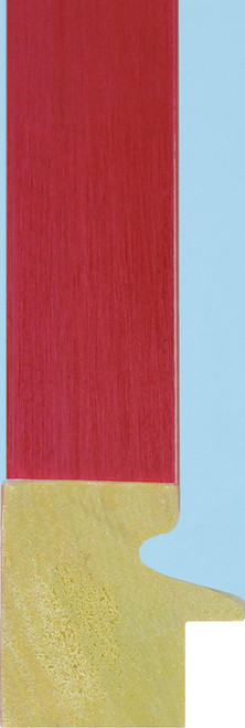 Paramount 30mm Brushed Red with Light Blue Slip Polcore Moulding