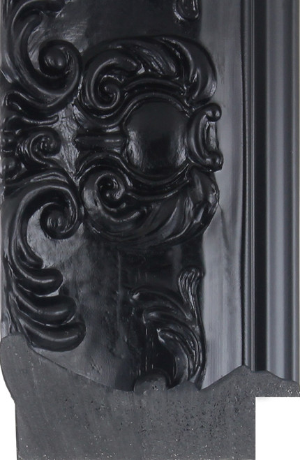 Opera 58mm Matt Black Polcore Moulding