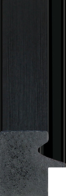 Paramount 30mm Brushed Black with Gloss Black Slip Polcore Moulding