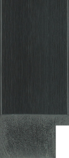 40mm Flats Brushed Black Polcore Moulding