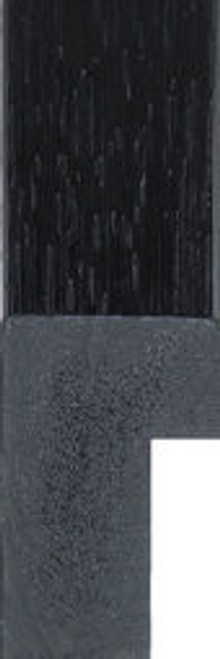 30mm Deep Rebates Black Woodgrain Polcore Moulding