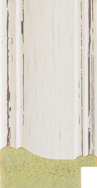 Distressed white 46mm frame moulding