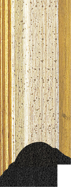 Canterbury 34mm Silver Gold Sides BASICS Polcore Moulding