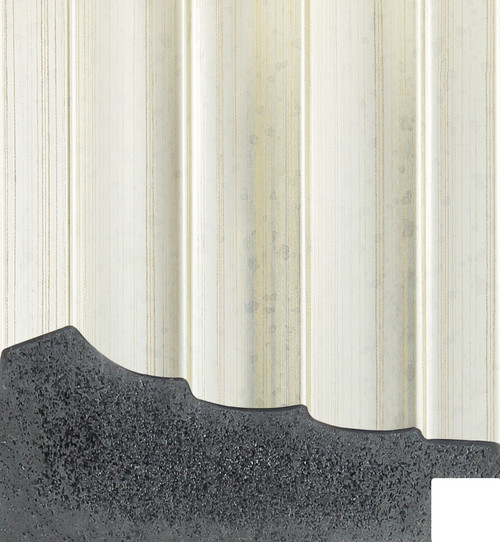 Champagne silver/gold art deco style Polcore frame moulding with a 3 step profile