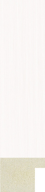 21mm Flats Brushed White Polcore Moulding