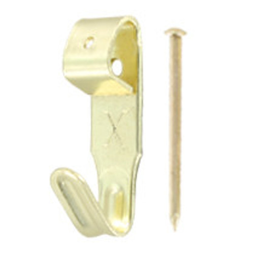 I00-0003 Wall Hook Brass No3 Qty 100 - Mainline Mouldings Ltd