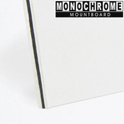 Monochrome (2.3mm) Black & White Core Mountboard