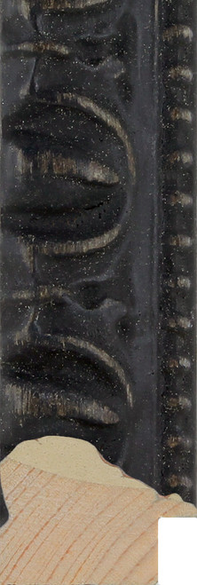 Vintage ebony ornate picture frame moulding