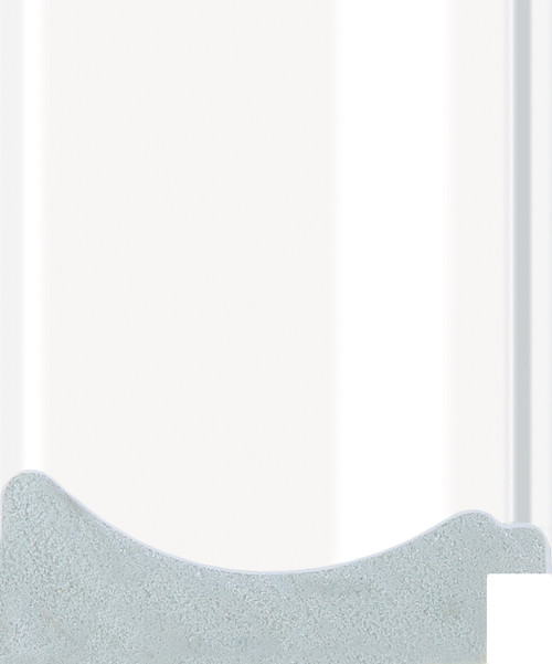 Zoe 74mm Gloss White Silver SSE Polcore Moulding